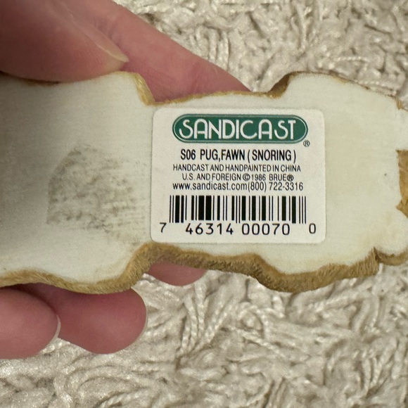 Sandicast Pug, fawn snoring - Picture 2 of 2